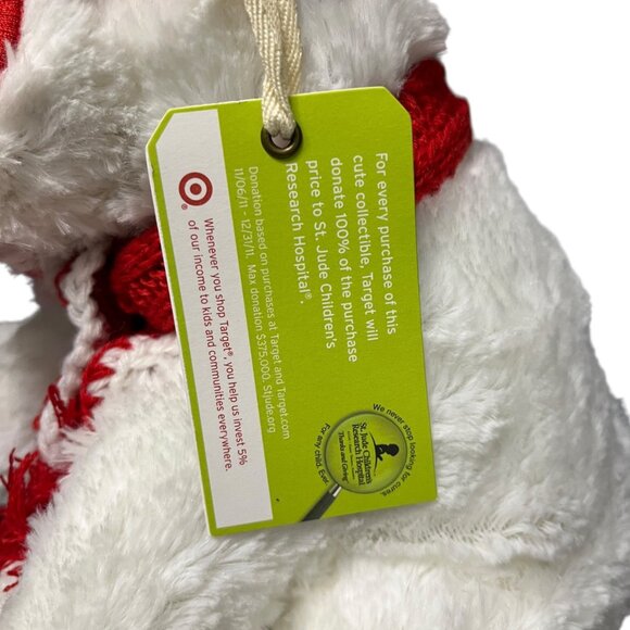 TARGET BULLSEYE 12" PLUSH 2011 St Jude Limited Edition Christmas Holiday Dog NEW - Picture 2 of 10